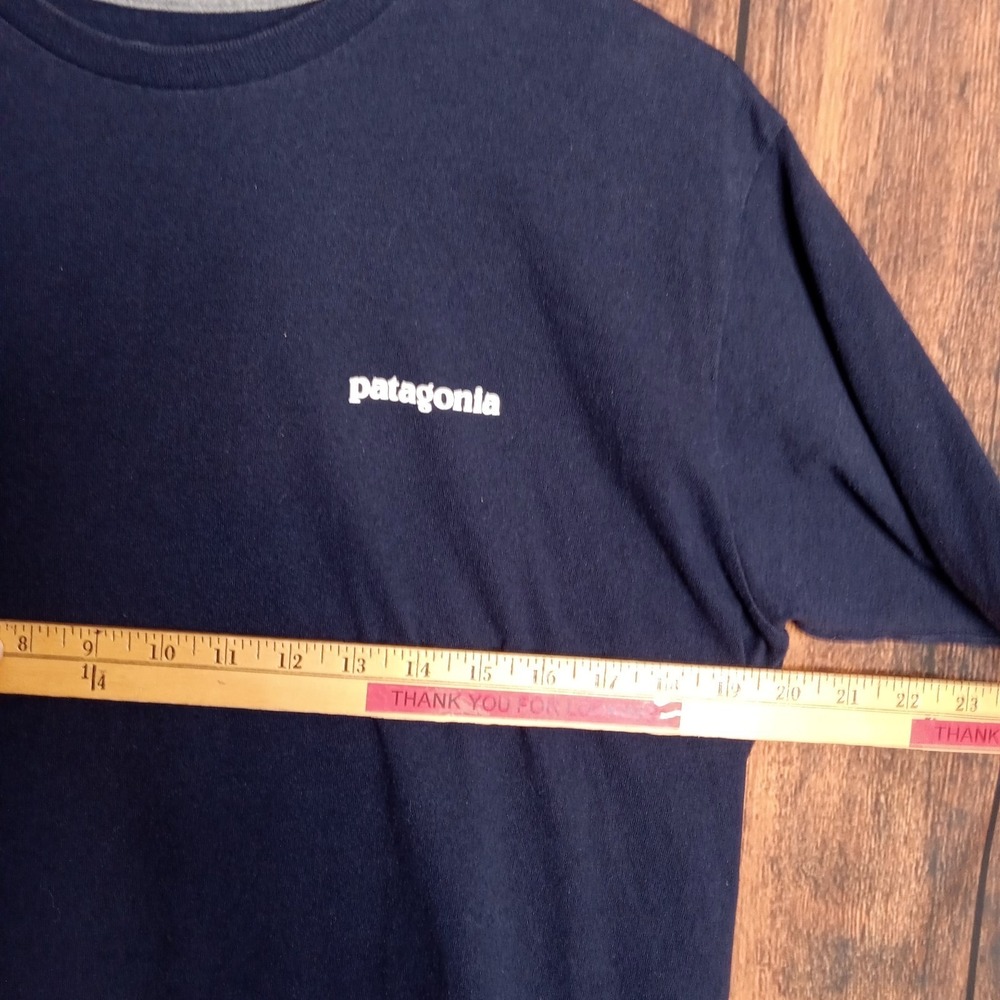 Patagonia Men's Responsibill-Tee Long Sleeve T-Shirt Size Medium Blue - Picture 4 of 5